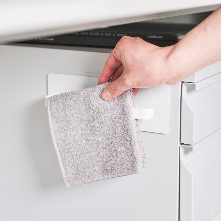 デスクワゴン横マグネットハンドタオルハンガー タワー 山崎実業 公式 tower 10448 10449 ホワイト ブラック