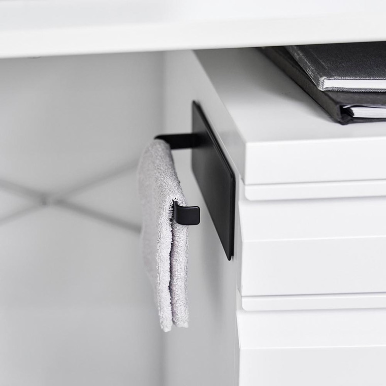 デスクワゴン横マグネットハンドタオルハンガー タワー 山崎実業 公式 tower 10448 10449 ホワイト ブラック