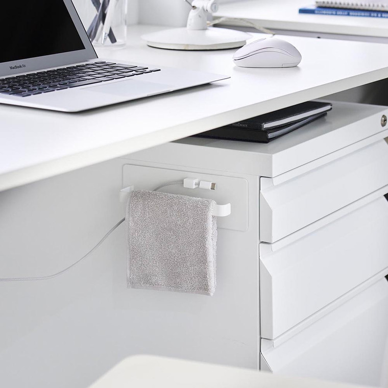 デスクワゴン横マグネットハンドタオルハンガー タワー 山崎実業 公式 tower 10448 10449 ホワイト ブラック