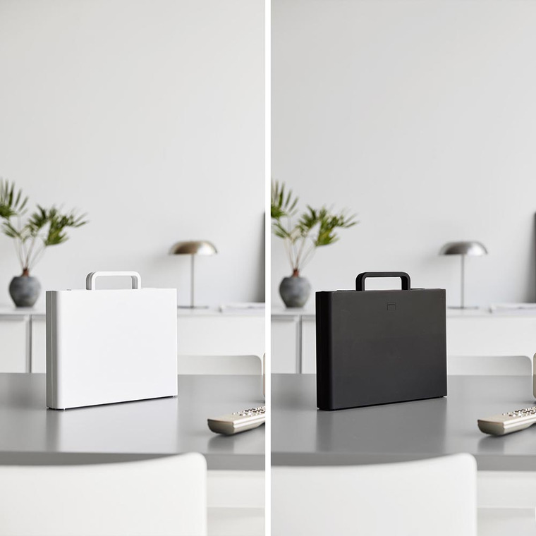 山崎実業 tower ハンドル付きスリム分別電池ケース タワー 公式 10462 10463 ホワイト ブラック