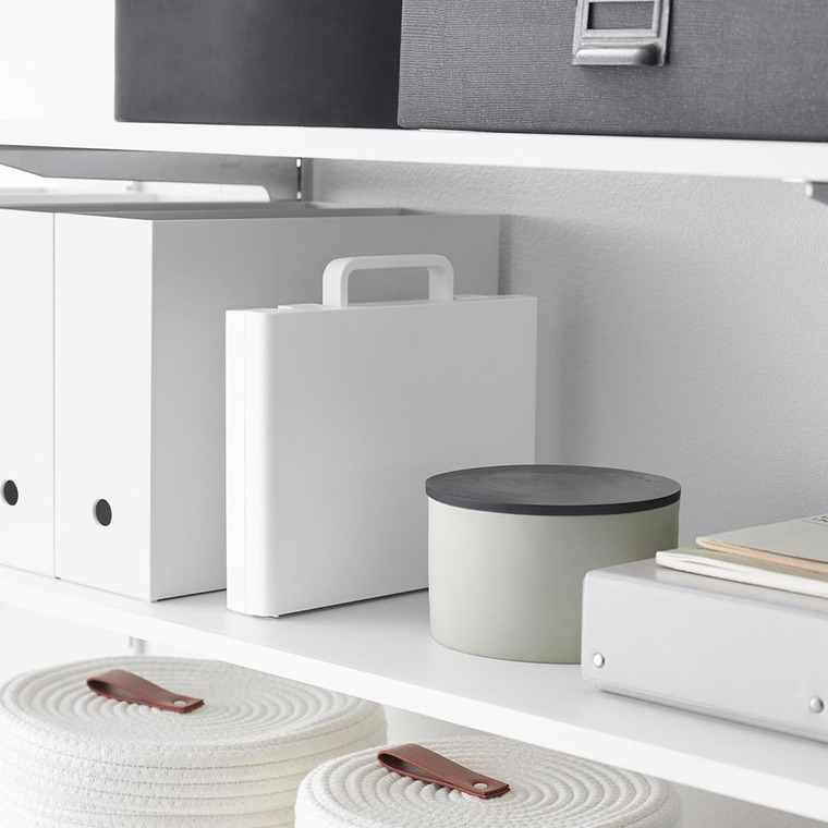 山崎実業 tower ハンドル付きスリム分別電池ケース タワー 公式 10462 10463 ホワイト ブラック