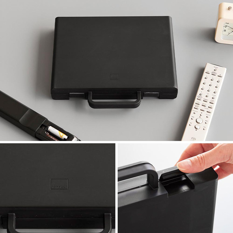 山崎実業 tower ハンドル付きスリム分別電池ケース タワー 公式 10462 10463 ホワイト ブラック