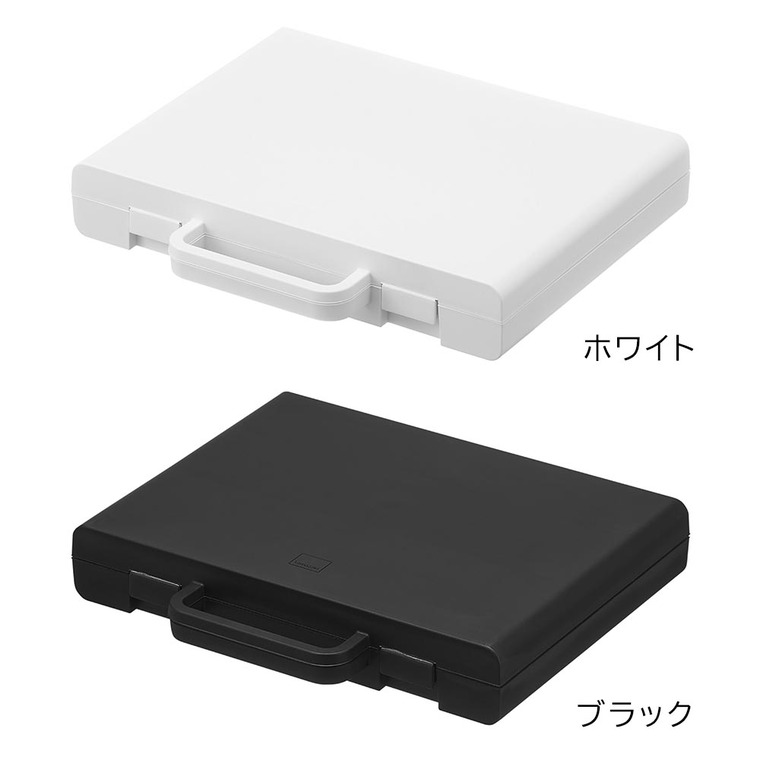 山崎実業 tower ハンドル付きスリム分別電池ケース タワー 公式 10462 10463 ホワイト ブラック