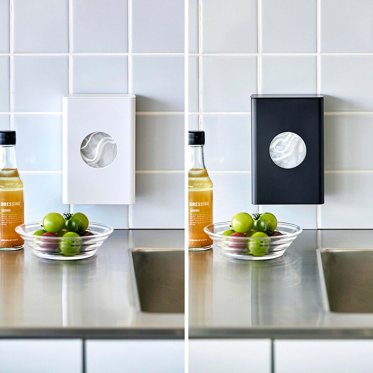 山崎実業 tower フィルムフック水切りネットホルダー タワー 公式 10466 10467 ホワイト ブラック