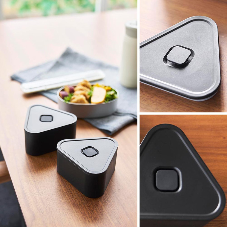 バルブ付き密閉おにぎりケース タワー 2個組 山崎実業 tower 10470 10471 ホワイト ブラック