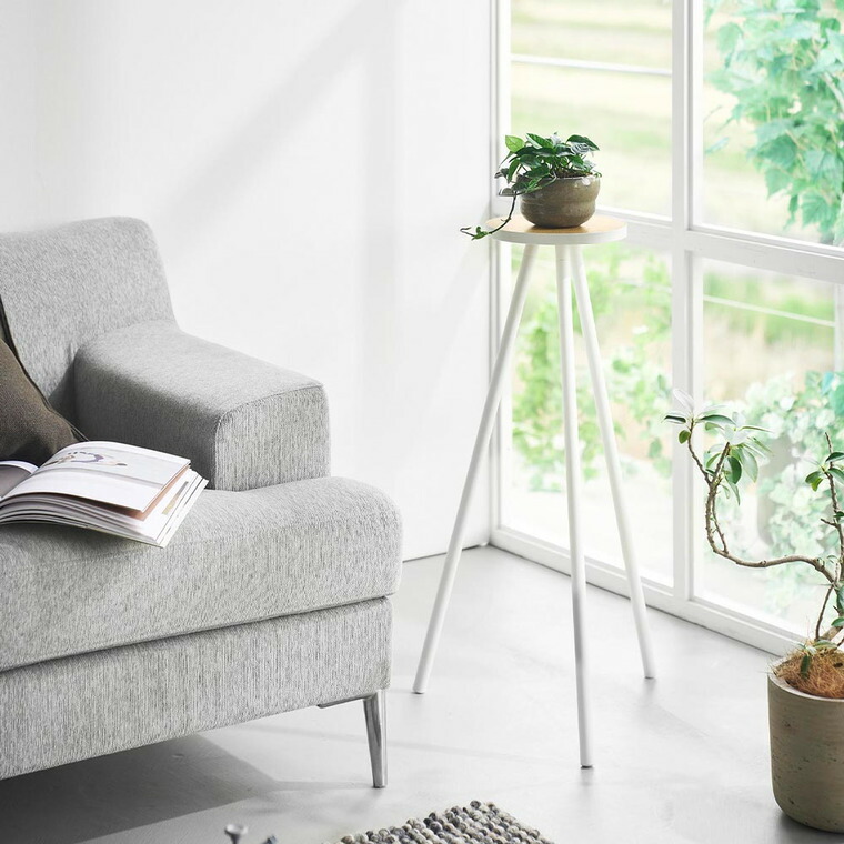 山崎実業 tower ちょこっとハイテーブル タワー 公式 10476 10477 ホワイト ブラック 送料無料