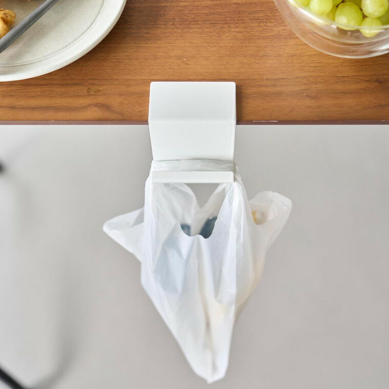 山崎実業 tower テーブル横レジ袋ハンガー タワー 公式 10482 10483 ホワイト ブラック