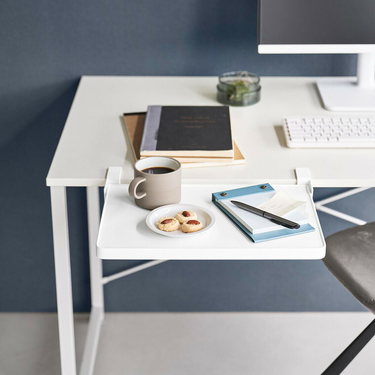 テーブル横折り畳み棚 タワー 山崎実業 tower 公式 10523 10524 ホワイト ブラック 送料無料