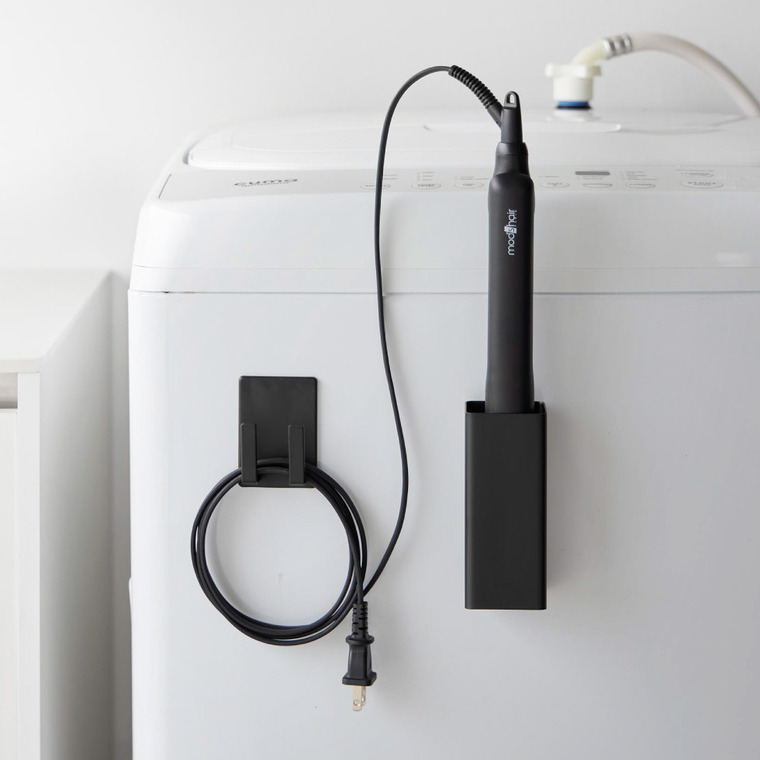 マグネットヘアーアイロン&コードホルダー タワー 山崎実業 tower 公式 10527 10528 ホワイト ブラック