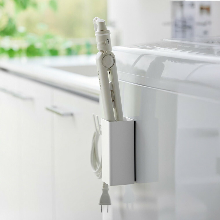 マグネットヘアーアイロン&コードホルダー タワー 山崎実業 tower 公式 10527 10528 ホワイト ブラック