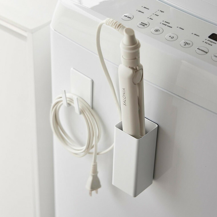 マグネットヘアーアイロン&コードホルダー タワー 山崎実業 tower 公式 10527 10528 ホワイト ブラック