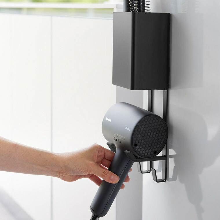 マグネットドライヤー&ヘアーアイロンホルダー タワー 山崎実業 tower 公式 10547 10548 ホワイト ブラック 送料無料