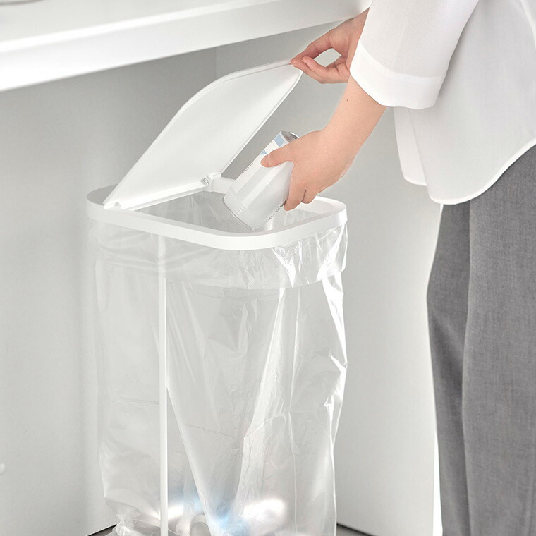 山崎実業 LUCE キャスター付き分別ゴミ袋ホルダー ルーチェ 山崎実業 山崎実業 tower 公式 10565 10566 ホワイト ブラック 送料無料