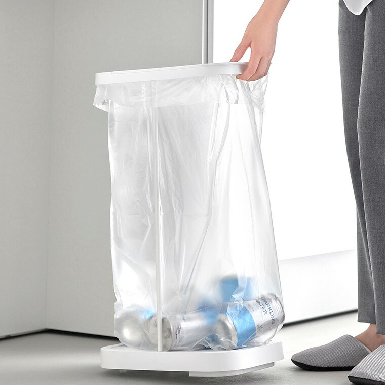 山崎実業 LUCE キャスター付き分別ゴミ袋ホルダー ルーチェ 山崎実業 山崎実業 tower 公式 10565 10566 ホワイト ブラック 送料無料