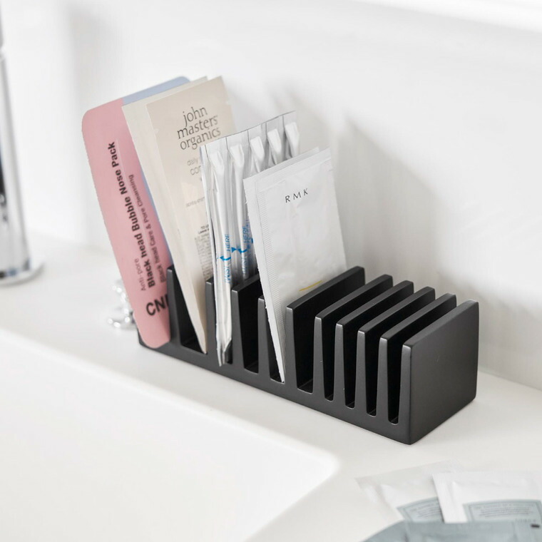 tower パウチ&アメニティスタンド タワー 縦型 山崎実業 10573 10574 ホワイト ブラック