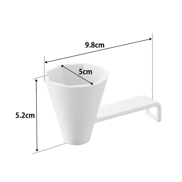 山崎実業 tower 八角盛り塩スプーン タワー 公式 10591 ホワイト