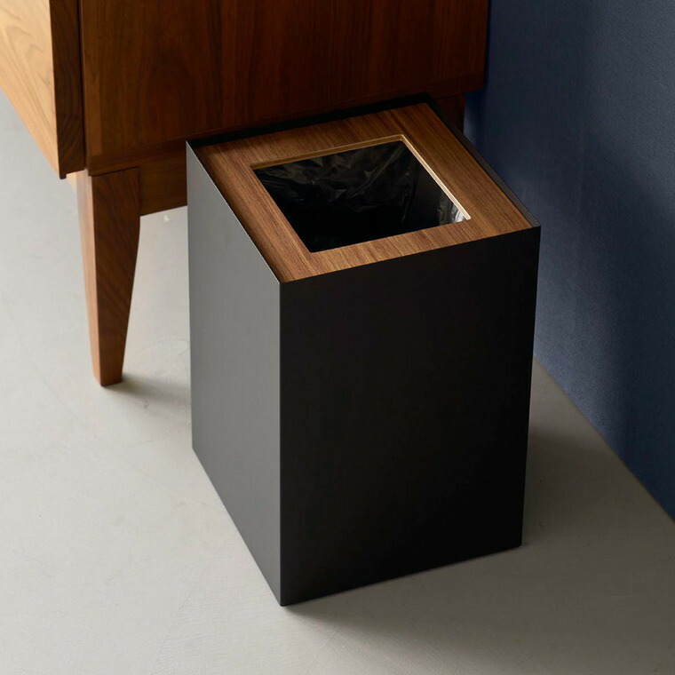 山崎実業 RIN トラッシュカン リン 角型 14L 公式 10594 10595 ブラウン ナチュラル 送料無料