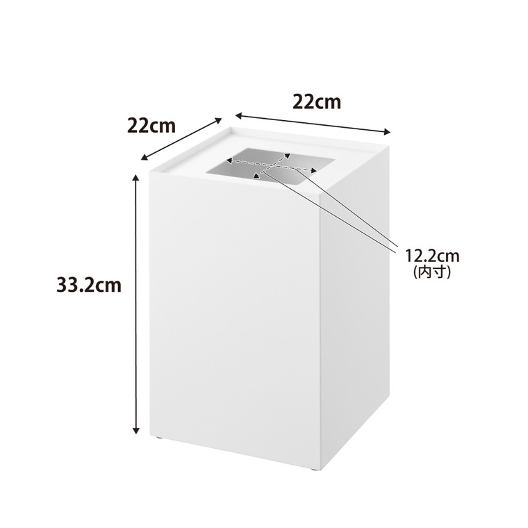 山崎実業 tower 蓋付きトラッシュカン タワー 角型 14L 公式 10596 10597 ホワイト ブラック 送料無料