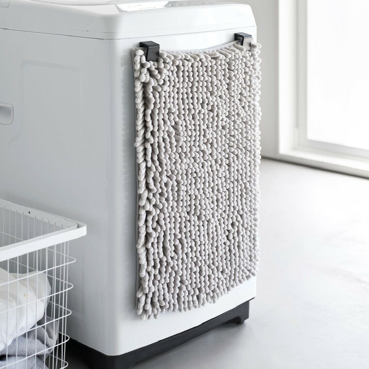 山崎実業 tower マグネットバスマット&タオルホルダー タワー 2個組 公式 10612 10613 ホワイト ブラック