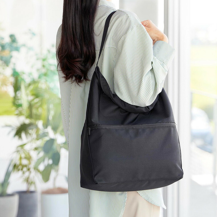 量によって調節できる保冷＆保温ショッピングエコバッグ タワー 山崎実業 tower 公式 10656 10657 ライトグレー ブラック 送料無料