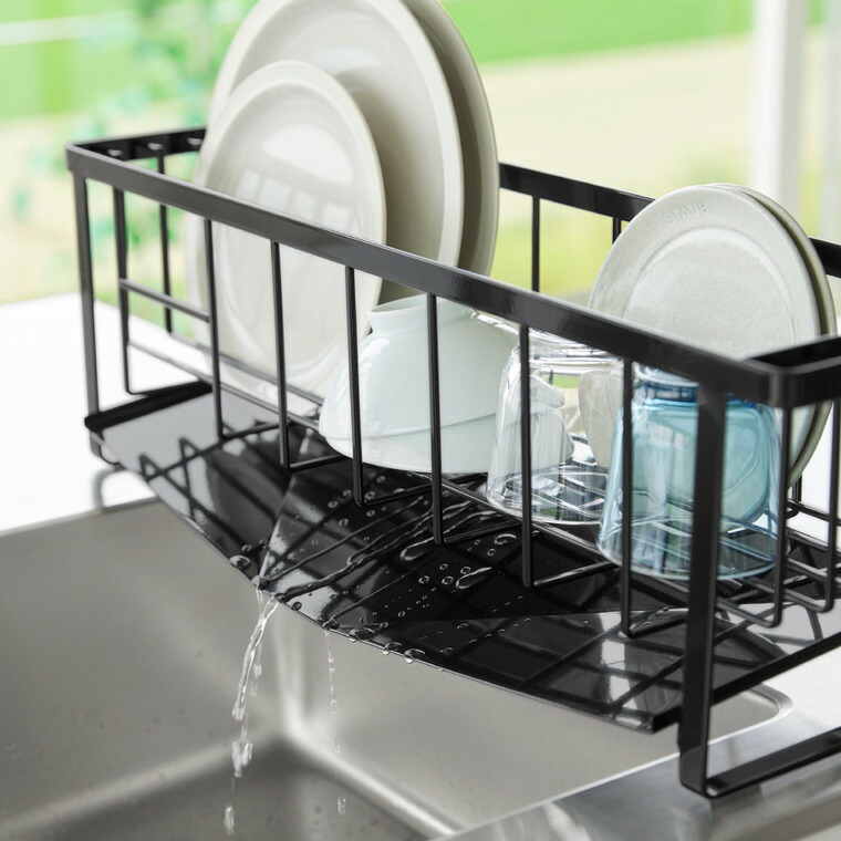 山崎実業 tower 水切れの良いスリム水切りワイヤーバスケット タワー 公式 10701 10702 ホワイト ブラック 送料無料