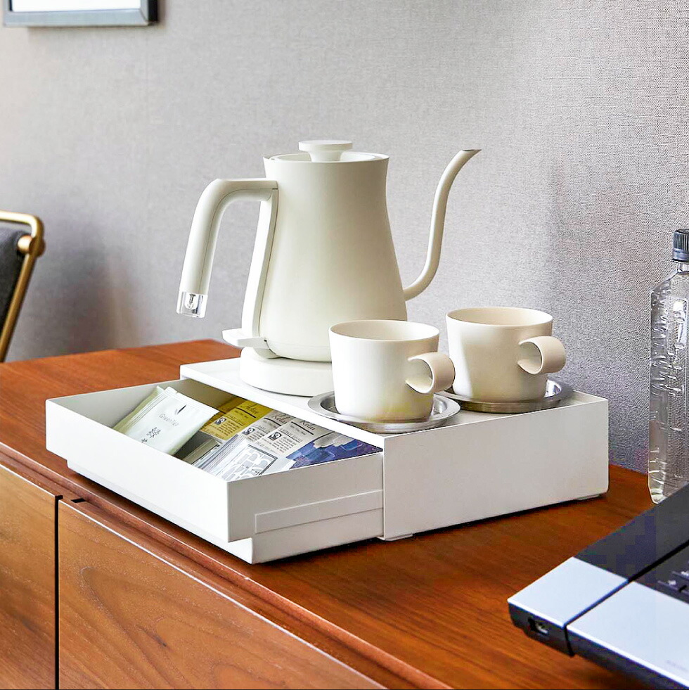 トレー付きアメニティ引き出し収納 タワー 山崎実業 tower 公式 10711 10712 ホワイト ブラック 送料無料