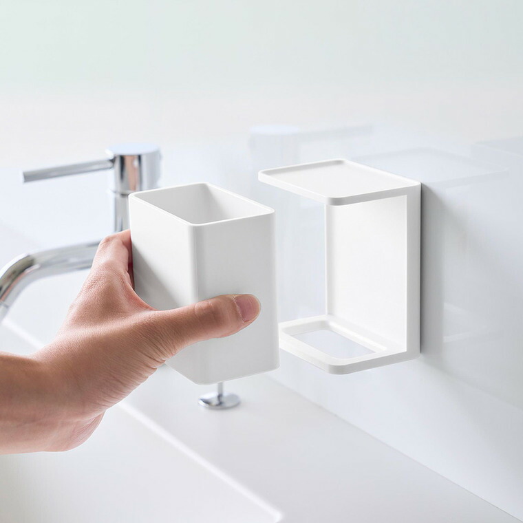 フィルムフック マウスピース収納ラック タワー  山崎実業 tower 公式 10723 10724 ホワイト ブラック