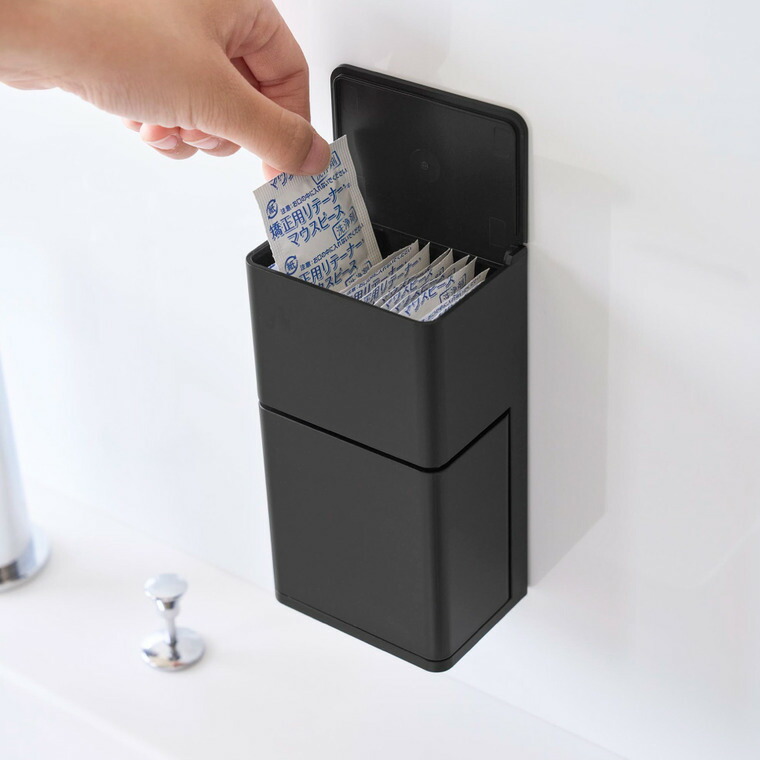 フィルムフック マウスピース&洗浄タブレット収納ラック タワー 山崎実業 tower 公式 10725 10726 ホワイト ブラック