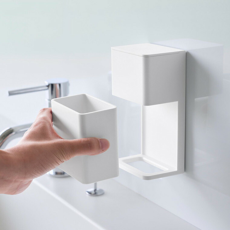 フィルムフック マウスピース&洗浄タブレット収納ラック タワー 山崎実業 tower 公式 10725 10726 ホワイト ブラック