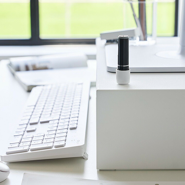 マグネット印鑑&リップホルダー タワー 2個組 山崎実業 tower 公式 10731 10732 ホワイト ブラック