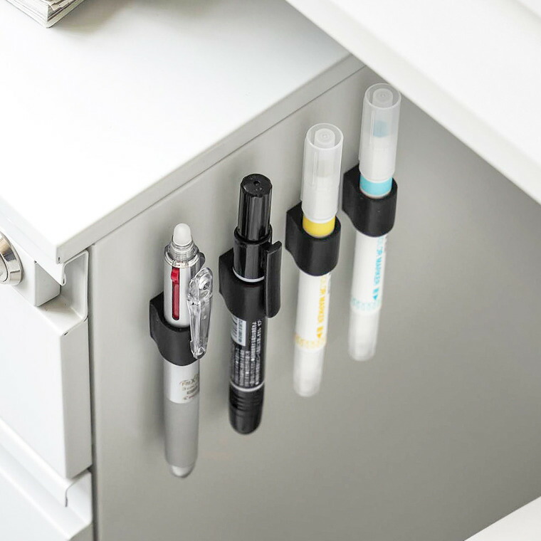 マグネットペンホルダー タワー 4個組 山崎実業 tower 公式 10733 10734 ホワイト ブラック