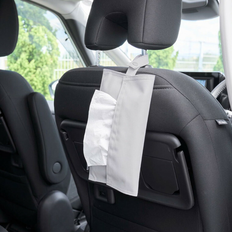 くず入れ付き折りたためる携帯ティッシュケース タワー 山崎実業 tower 公式 10735 10736 ライトグレー ブラック