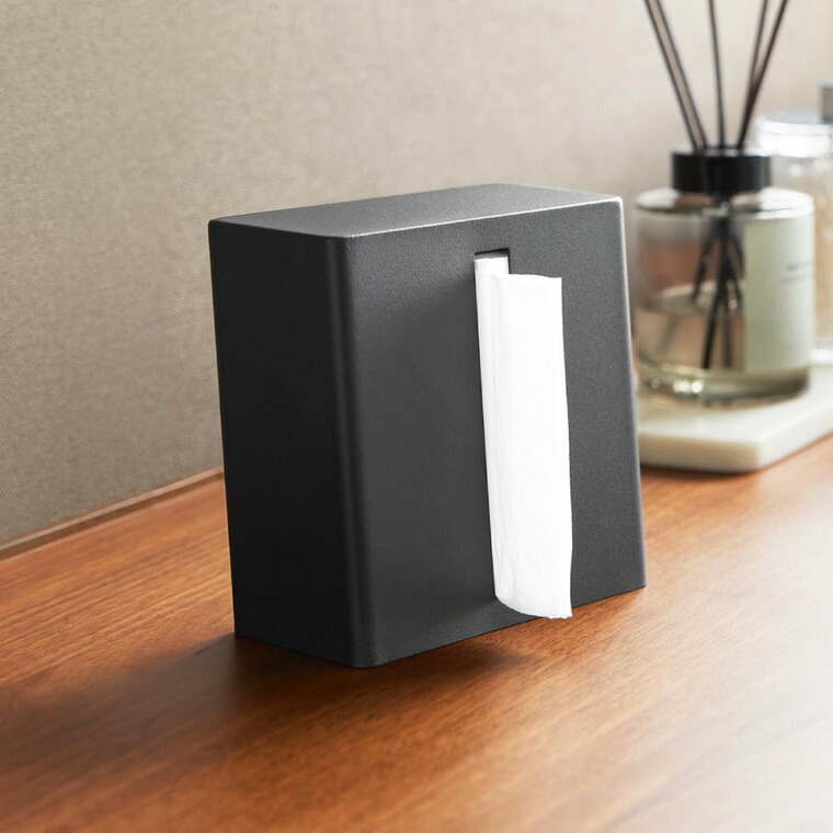 縦型ハーフティッシュケース タワー 山崎実業 tower 10747 10748 ホワイト ブラック