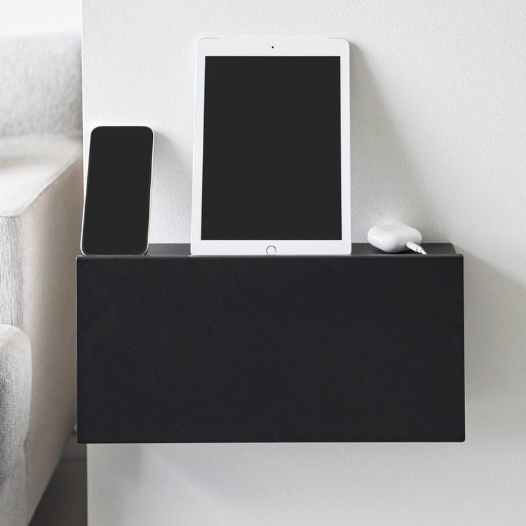 コンセントごと隠せる壁付けケーブルラック タワー 山崎実業 tower 公式 10785 10786 ホワイト ブラック 送料無料