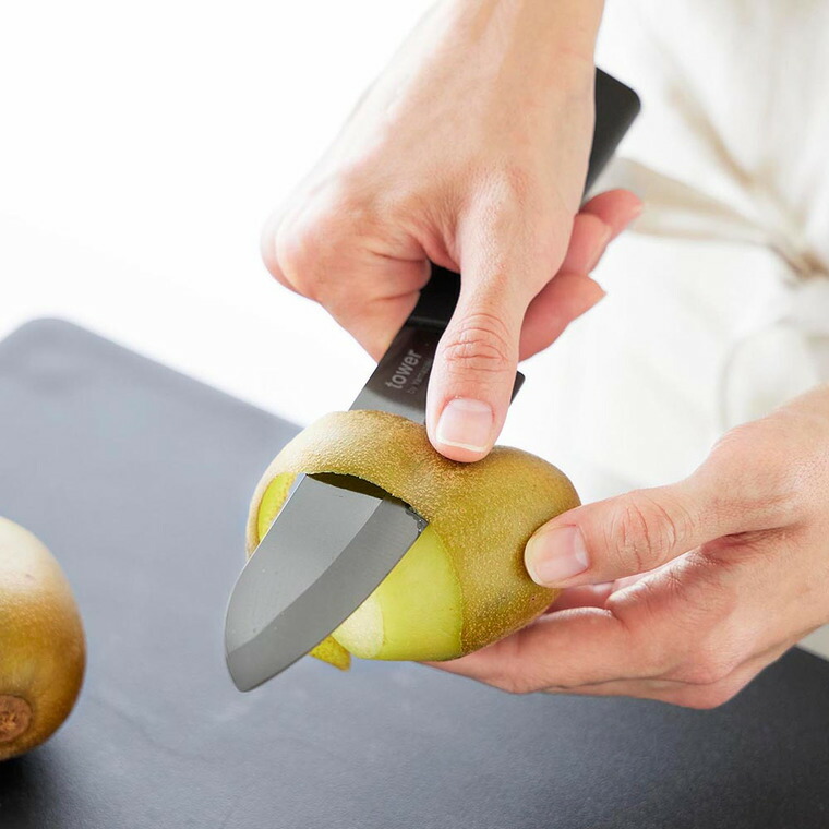 tower セラミックナイフ タワー ペティ 13cm 山崎実業 10119 10120 ホワイト ブラック 送料無料