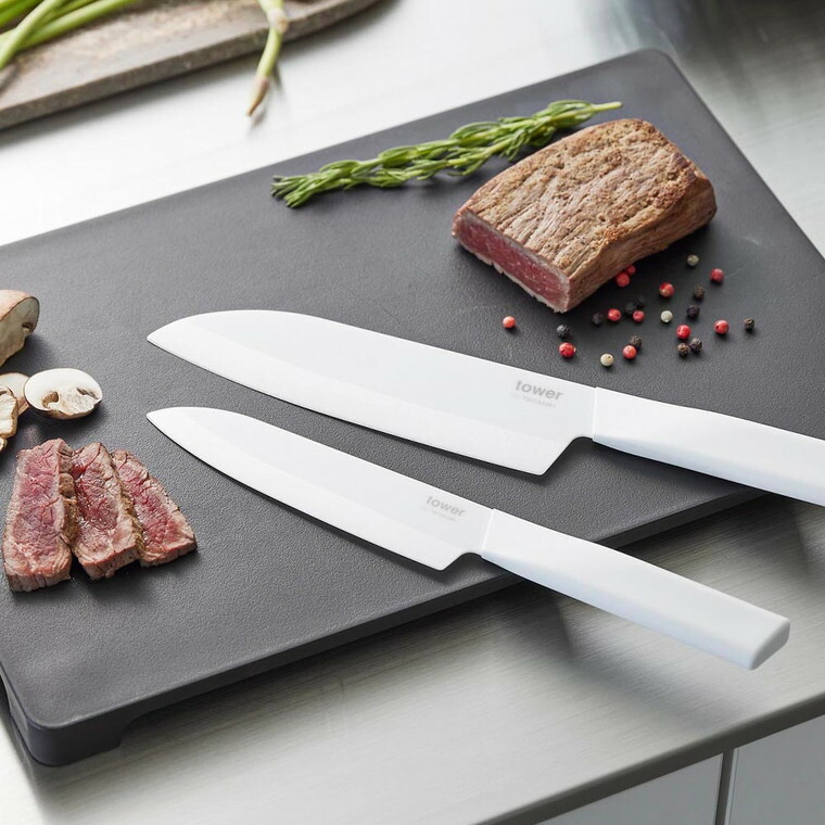 tower セラミックナイフ タワー ペティ 13cm 山崎実業 10119 10120 ホワイト ブラック 送料無料