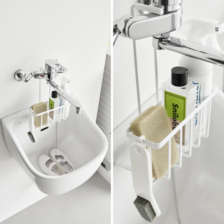 山崎実業 tower 蛇口にひっかける収納ラック タワー 公式 10310 10311 ホワイト ブラック