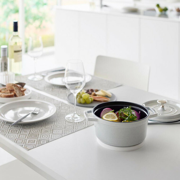 マグネットシリコーン鍋敷き タワー 丸型 山崎実業 tower 公式 10318 10319 ホワイト ブラック 送料無料