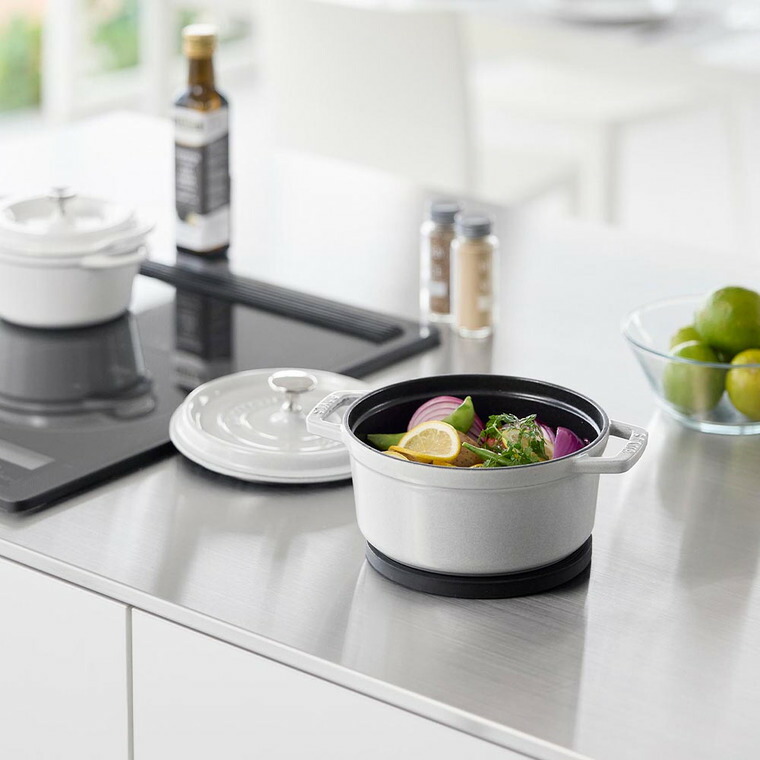 マグネットシリコーン鍋敷き タワー 丸型 山崎実業 tower 公式 10318 10319 ホワイト ブラック 送料無料