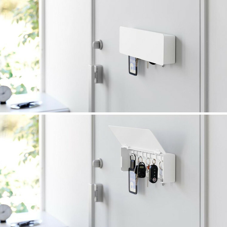 山崎実業 tower マグネットキーフック タワー ロング 公式 10342 10343 ホワイト ブラック 送料無料