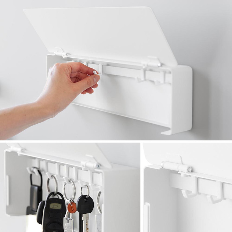 山崎実業 tower マグネットキーフック タワー ロング 公式 10342 10343 ホワイト ブラック 送料無料