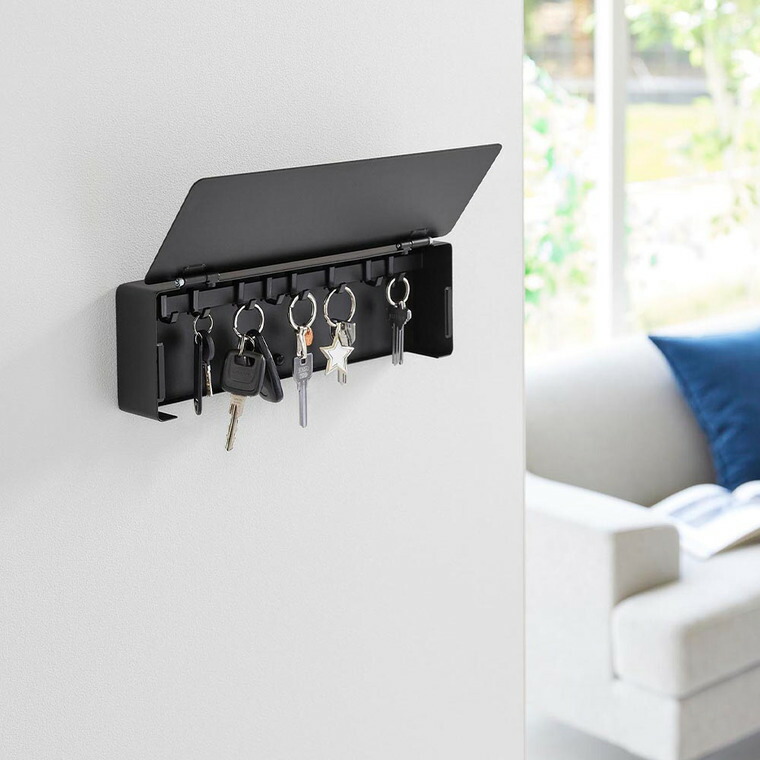 山崎実業 tower 壁付けキーフック タワー ロング 公式 10344 10345 ホワイト ブラック 送料無料