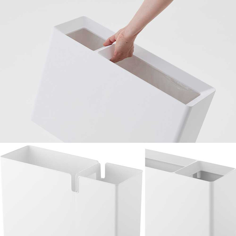 山崎実業 tower スーパー・コンビニ弁当がそのまま入る分別ダストボックス タワー 公式 10354 10355 ホワイト ブラック 送料無料