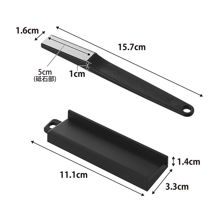 tower セラミックナイフ用シャープナー タワー 山崎実業 10364 ブラック