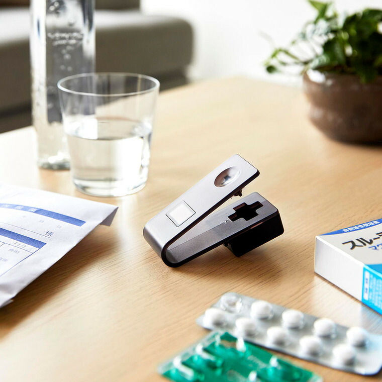 山崎実業 tower 押すだけ簡単マグネット錠剤オープナー タワー 公式 ホワイト ブラック 10432 10433