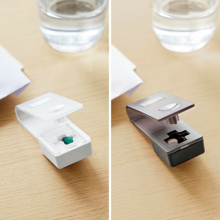 山崎実業 tower 押すだけ簡単マグネット錠剤オープナー タワー 公式 ホワイト ブラック 10432 10433