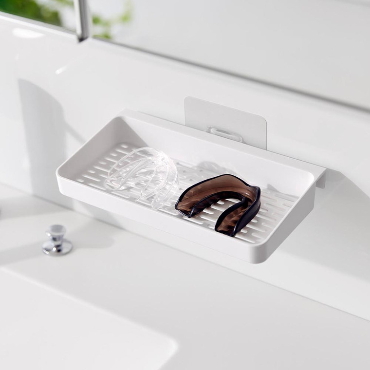 山崎実業 tower フィルムフックマウスピース水切りラック タワー 公式 10444 10445 ホワイト ブラック