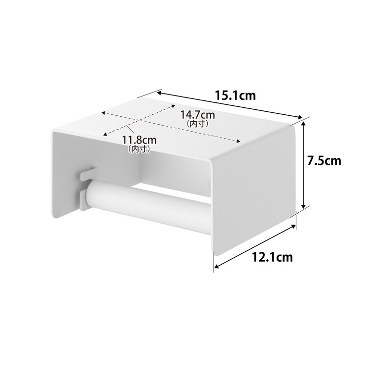 山崎実業 tower 壁付けシンプルトイレットペーパーホルダー タワー公式 10737 10738 ホワイト ブラック 送料無料