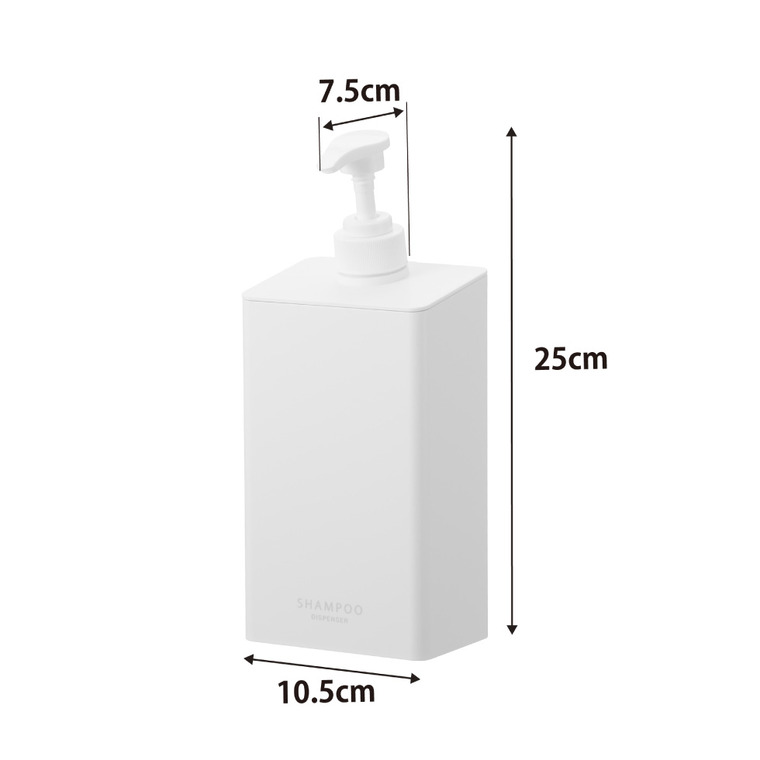 山崎実業 tower マグネット ディスペンサー タワー 850mL 公式 10858 10859 10860 10861 10862 10863 シャンプー コンディショナー ボディソープ ホワイト ブラック