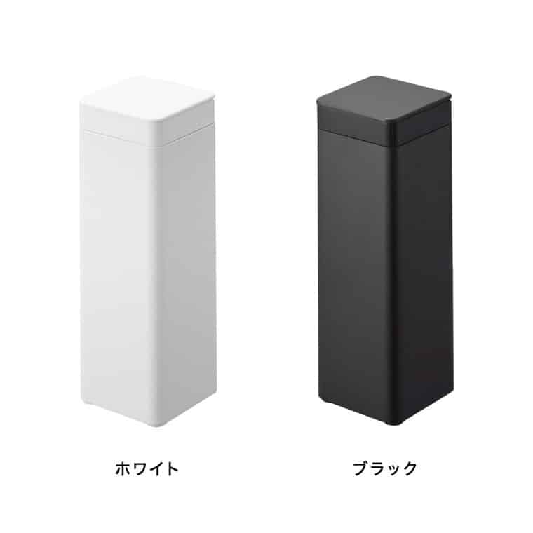 山崎実業 tower マグネット 蓋付きティッシュケース タワー スクエア ボトル型 公式 10930 10931 ホワイト ブラック 送料無料